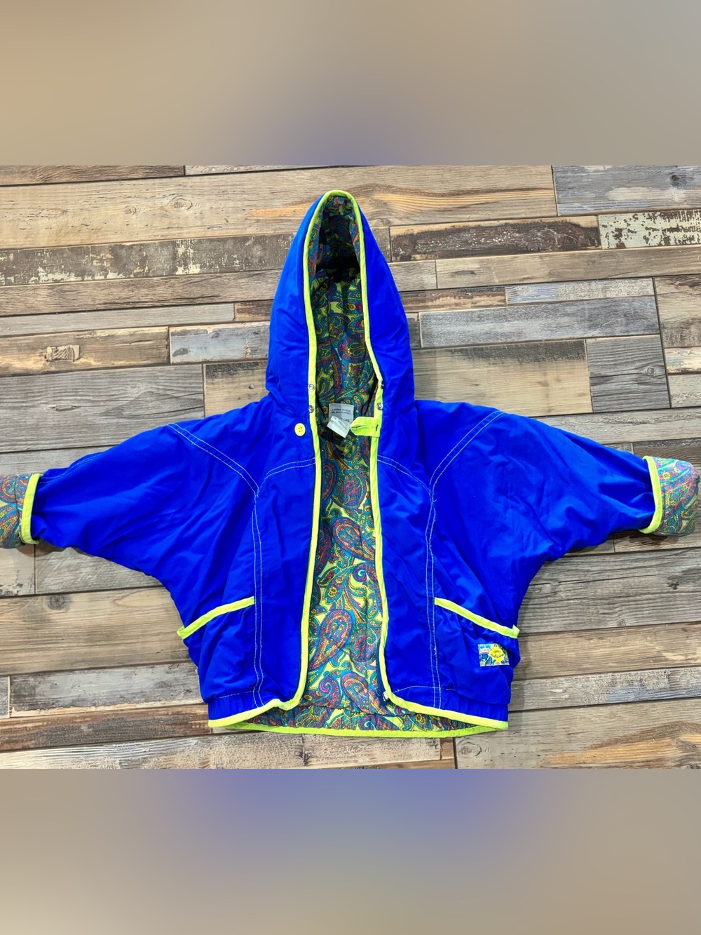 Vintage Jean Bourget Contes Multicolores jacket size 3T